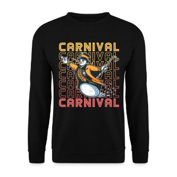 Carnival Circus- Zirkus - Unisex Pullover - Schwarz - Vorne - Alina (178cm) & Michal (187cm)