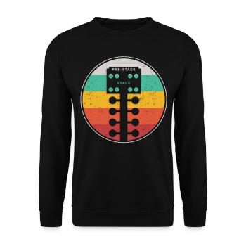Drag Racing Race Car Retro Vintage - Unisex Pullover - Schwarz - Vorne - Alina (178cm) & Michal (187cm)