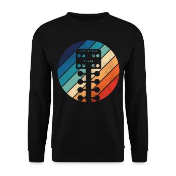 Drag Racing Race Car Retro Vintage - Unisex Pullover - Schwarz - Vorne - Alina (178cm) & Michal (187cm)