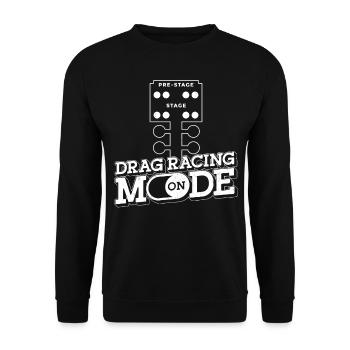 Drag Racing Race Car Vintage Drag - Unisex Sweatshirt - black - Front - Alina (178cm) & Michal (187cm)