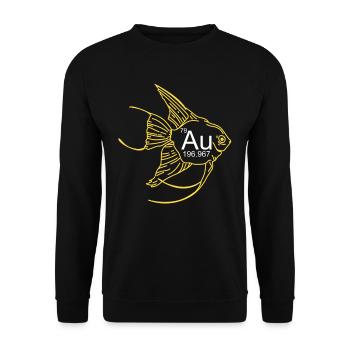 Goldfisch Au Periodensystem Karpfen Japan Aquarium - Unisex Pullover - Schwarz - Vorne - Alina (178cm) & Michal (187cm)