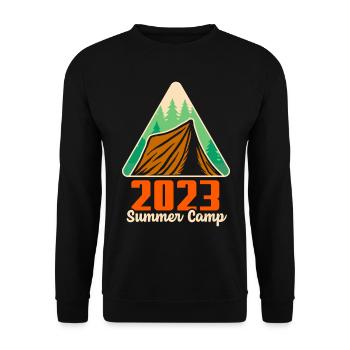Summer Camp 2023 Camping - Unisex Sweatshirt - black - Front - Alina (178cm) & Michal (187cm)