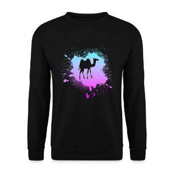 Camel - Unisex Sweatshirt - black - Front - Alina (178cm) & Michal (187cm)