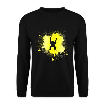 Orang Utan - Unisex Pullover - Schwarz - Vorne - Alina (178cm) & Michal (187cm)