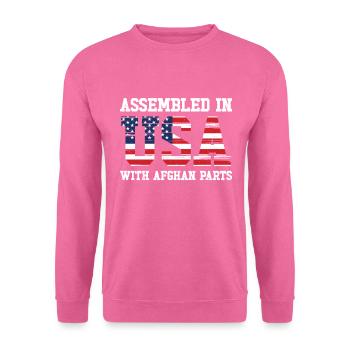 Geboren in Afghanistan Afghanistan Amerikaner USA - Unisex Pullover - Pink - Vorne