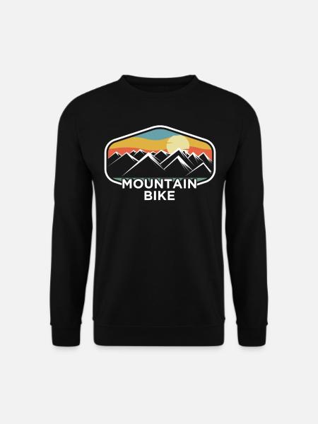 Mountainbike Vintage Retro - Unisex Pullover - Schwarz