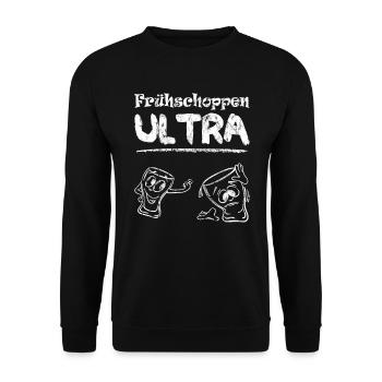 Frühschoppen Ultra Comic Gläser - Unisex Pullover - Schwarz - Vorne - Alina (178cm) & Michal (187cm)