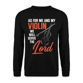 Violoniste Violoniste Jesus Faith - Sweat-shirt Unisexe - noir - Devant - Alina (178cm) & Michal (187cm)