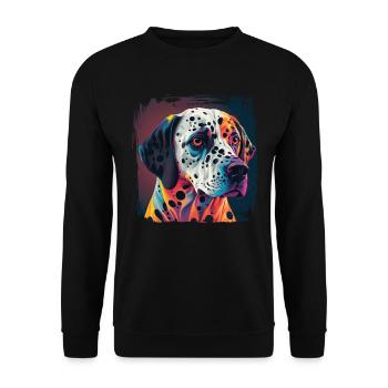 Dog saying Dalmatian design for dog lovers - Unisex Sweatshirt - black - Front - Alina (178cm) & Michal (187cm)