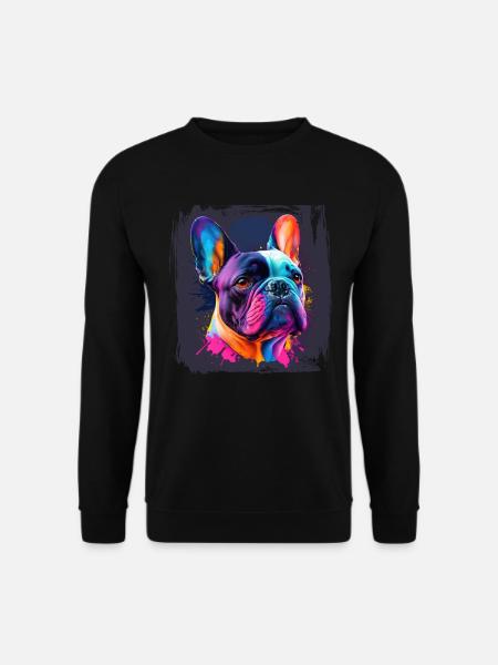 Hunde Französische Bulldogge Hundeliebhaber - Unisex Pullover - Schwarz