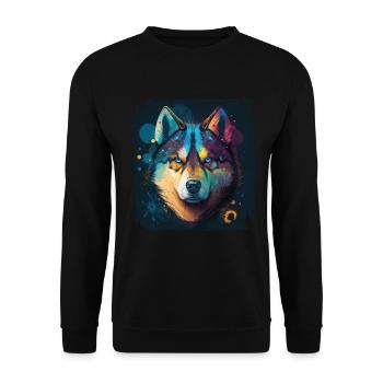 Dog Saying Huskie Design pour les amoureux des chiens - Sweat-shirt Unisexe - noir - Devant - Alina (178cm) & Michal (187cm)