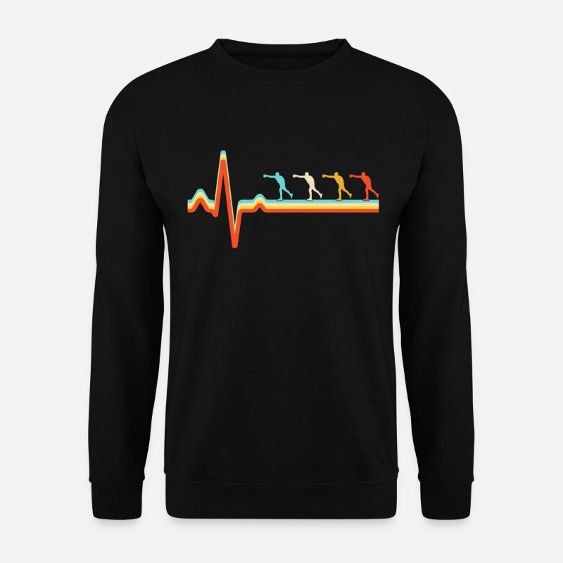 Boxe Rétro Heartbeat - Sweat-shirt Unisexe - noir
