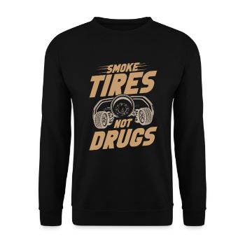 Motorsport Car Racer Motorrad Offroading Racing - Unisex Pullover - Schwarz - Vorne - Alina (178cm) & Michal (187cm)