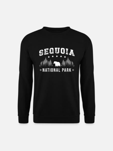 Sequoia National Park Touristenziel Amerika - Unisex Pullover - Schwarz