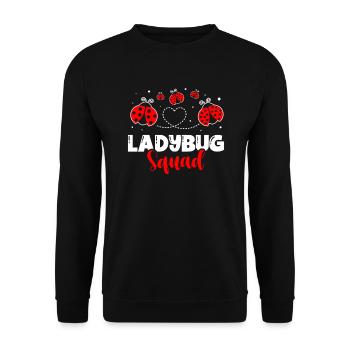Coccinelle Escouade Bug Catcher Futur entomologiste - Sweat-shirt Unisexe - noir - Devant - Alina (178cm) & Michal (187cm)