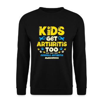 Les enfants contractent de l’arthrite à l’arthrite juvénile - Sweat-shirt Unisexe - noir - Devant - Alina (178cm) & Michal (187cm)