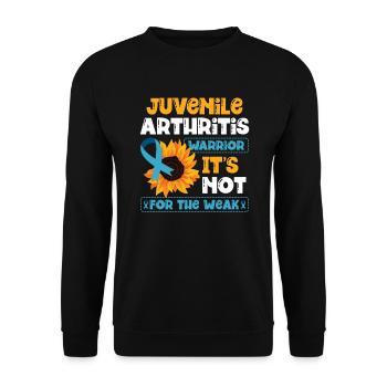 Juvenile Arthritis Warrior Autoimmunkrankheit - Unisex Pullover - Schwarz - Vorne - Alina (178cm) & Michal (187cm)