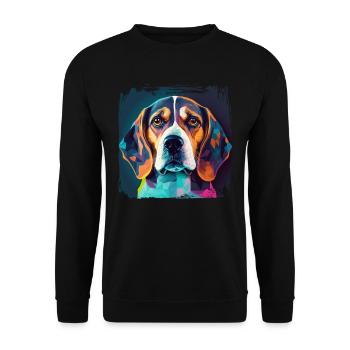 Dog Saying Beagle Design pour les amoureux des chiens - Sweat-shirt Unisexe - noir - Devant - Alina (178cm) & Michal (187cm)