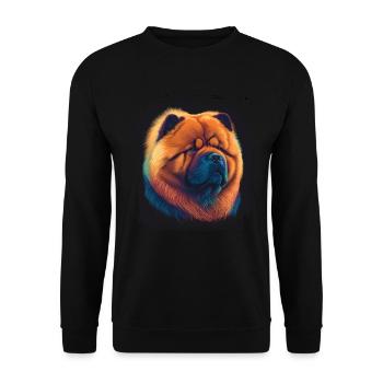 Chien disant Chow Chow pour les amoureux des chiens - Sweat-shirt Unisexe - noir - Devant - Alina (178cm) & Michal (187cm)