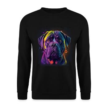 Chien disant Cane Corso design pour les amoureux des chiens - Sweat-shirt Unisexe - noir - Devant - Alina (178cm) & Michal (187cm)