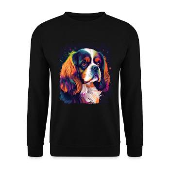 Dog saying Cavalier Spaniel for dog lovers - Unisex Sweatshirt - black - Front - Alina (178cm) & Michal (187cm)