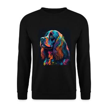 Dog saying Cocker Spaniel pour les amoureux des chiens - Sweat-shirt Unisexe - noir - Devant - Alina (178cm) & Michal (187cm)