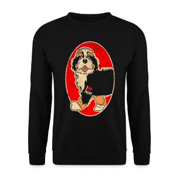 Bouvier Bernois Mère Bouvier Bernois - Sweat-shirt Unisexe - noir - Devant - Alina (178cm) & Michal (187cm)