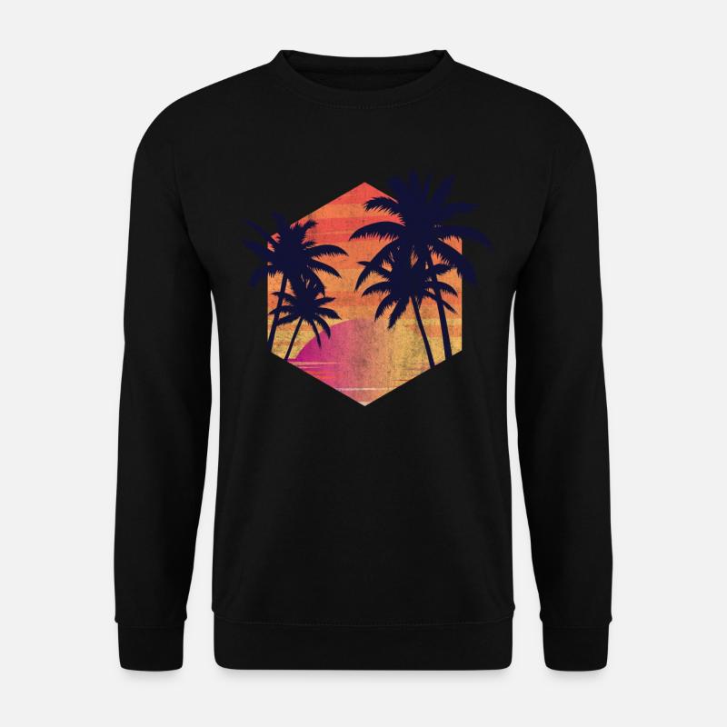 Palms Retro - Unisex Sweatshirt - black