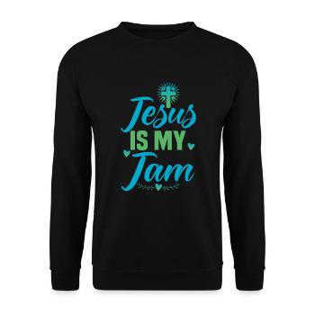 Citations chrétiennes Dessins pour les chrétiens croyants - Sweat-shirt Unisexe - noir - Devant - Alina (178cm) & Michal (187cm)