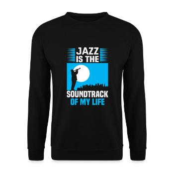 Jazz Musik Orchester Musiker - Unisex Pullover - Schwarz - Vorne - Alina (178cm) & Michal (187cm)