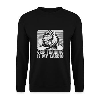 Arm Wrestler Design Armdrücken Arm Wrestling - Unisex Sweatshirt - black - Front - Alina (178cm) & Michal (187cm)