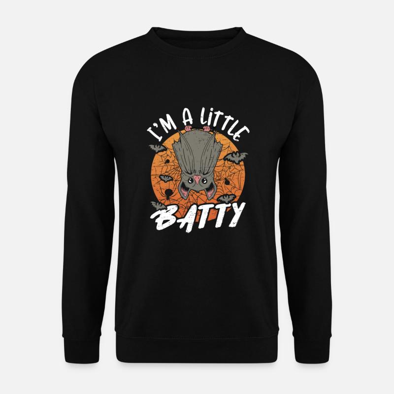 Creepy Creepy Witch Bat Halloween - Unisex Sweatshirt - black