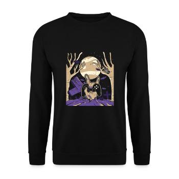 Gamer Hands Halloween Gaming Video Game Player - Unisex Sweatshirt - black - Front - Alina (178cm) & Michal (187cm)