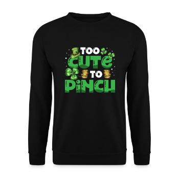 Zu Süß, Um Den Irischen Stolz St. Patricks Day Zu - Unisex Pullover - Schwarz - Vorne - Alina (178cm) & Michal (187cm)
