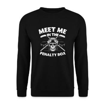 Meet me at - Unisex Sweatshirt - black - Front - Alina (178cm) & Michal (187cm)
