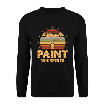 Paint Whisperer Hausmaler Beruf Malerei - Unisex Pullover - Schwarz - Vorne - Alina (178cm) & Michal (187cm)