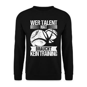 Boule Boulespieler - Unisex Pullover - Schwarz - Vorne - Alina (178cm) & Michal (187cm)