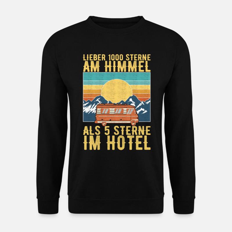 Camping Wohnmobil - Unisex Pullover - Schwarz