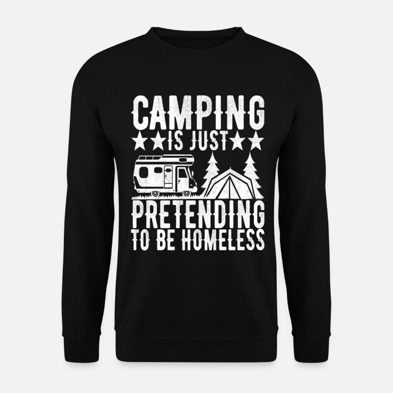 Camping Camping-car - Sweat-shirt Unisexe - noir