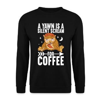 Drôles de dictons sarcastiques - Sweat-shirt Unisexe - noir - Devant - Alina (178cm) & Michal (187cm)