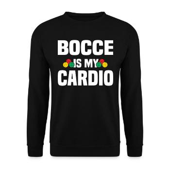 Boccia Petanque Boule Boccia Player Lyonnais - Unisex Sweatshirt - black - Front - Alina (178cm) & Michal (187cm)