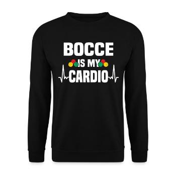 Boccia Petanque Boule Boccia Player Lyonnais - Unisex Sweatshirt - black - Front - Alina (178cm) & Michal (187cm)