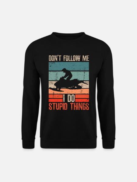 Left my snowmobile snowmobile - Unisex Sweatshirt - black