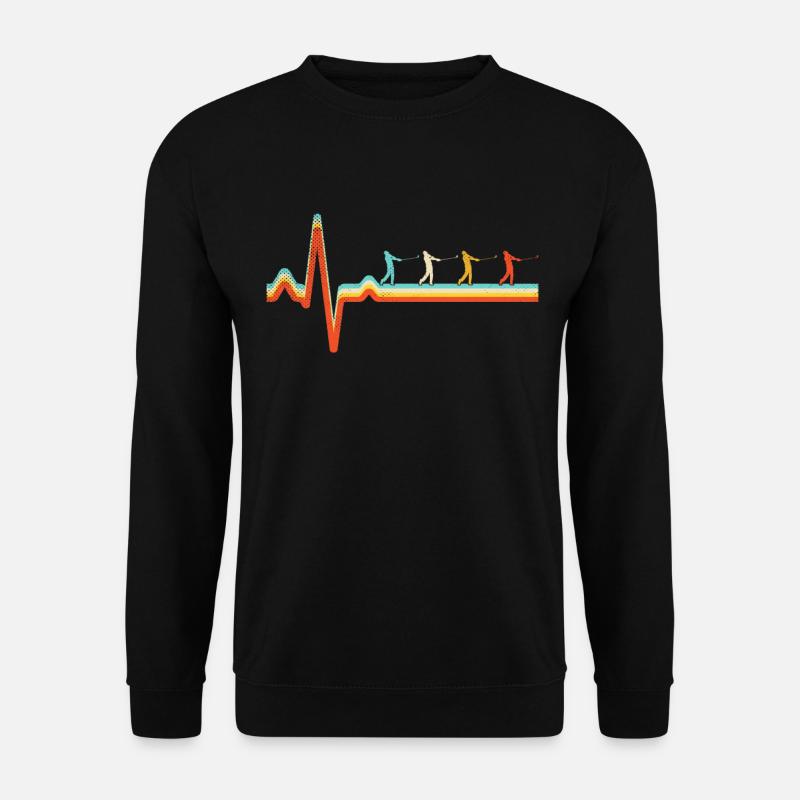 Golf Retro Heartbeat - Unisex Sweatshirt - black