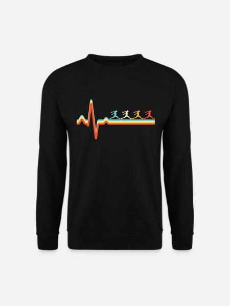 Parkour Retro Heartbeat - Unisex Sweatshirt - black