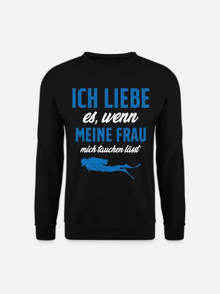 tauchen gehen lässt - Unisex Pullover - Schwarz