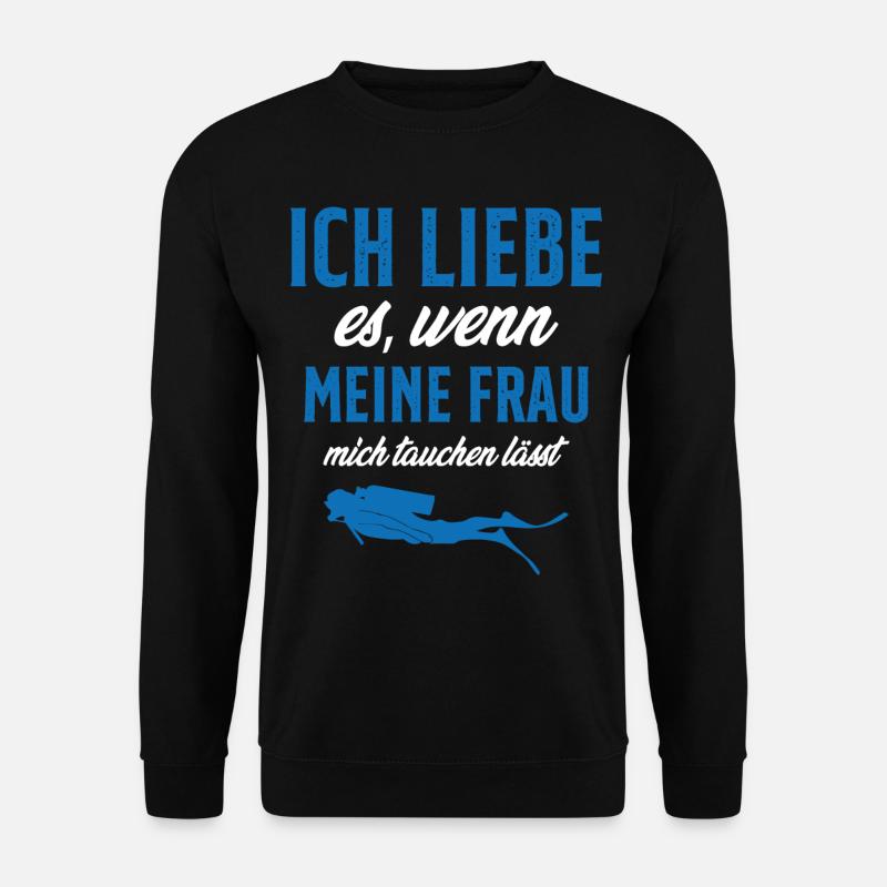 tauchen gehen lässt - Unisex Pullover - Schwarz