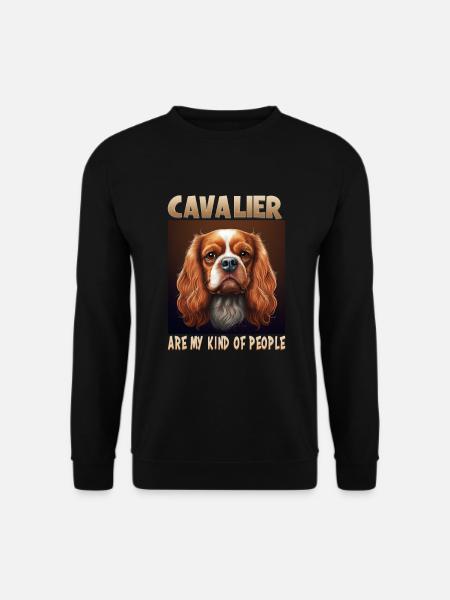 Hunde Spruch Cavalier Spaniel für Hundeliebhaber - Unisex Pullover - Schwarz