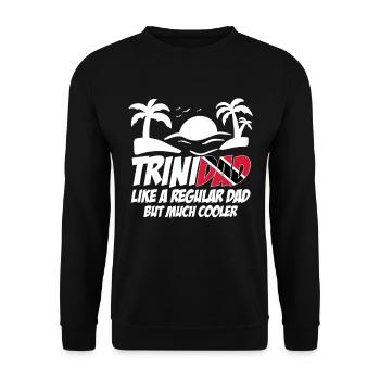 Trinité-et-Tobago Trinité-et-Tobago Trinité-drapeau Trinité - Sweat-shirt Unisexe - noir - Devant - Alina (178cm) & Michal (187cm)