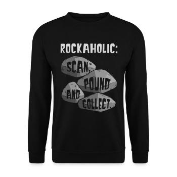 Roches Géologie Collectionneurs de roches Chasseurs de géodes - Sweat-shirt Unisexe - noir - Devant - Alina (178cm) & Michal (187cm)